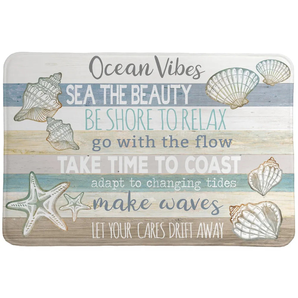 Ocean Vibes Memory Foam Rug