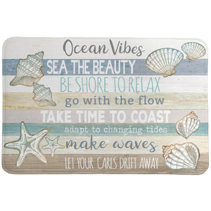 Ocean Vibes Memory Foam Rug