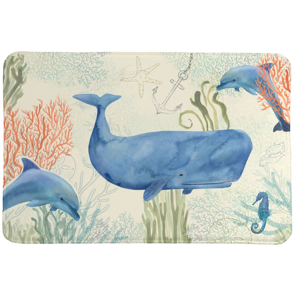 Ocean Whimsy Memory Foam Rug