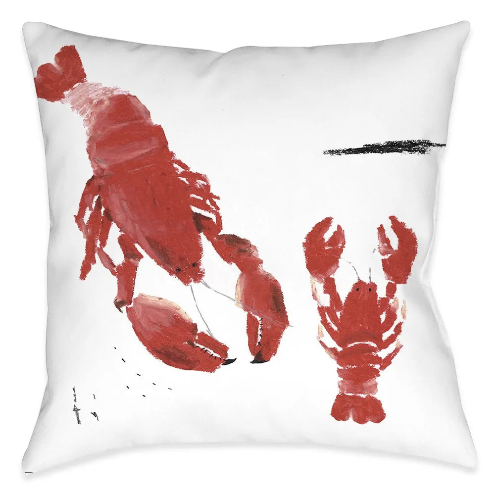 Oh Lobster Outdoor Decorative Pillow