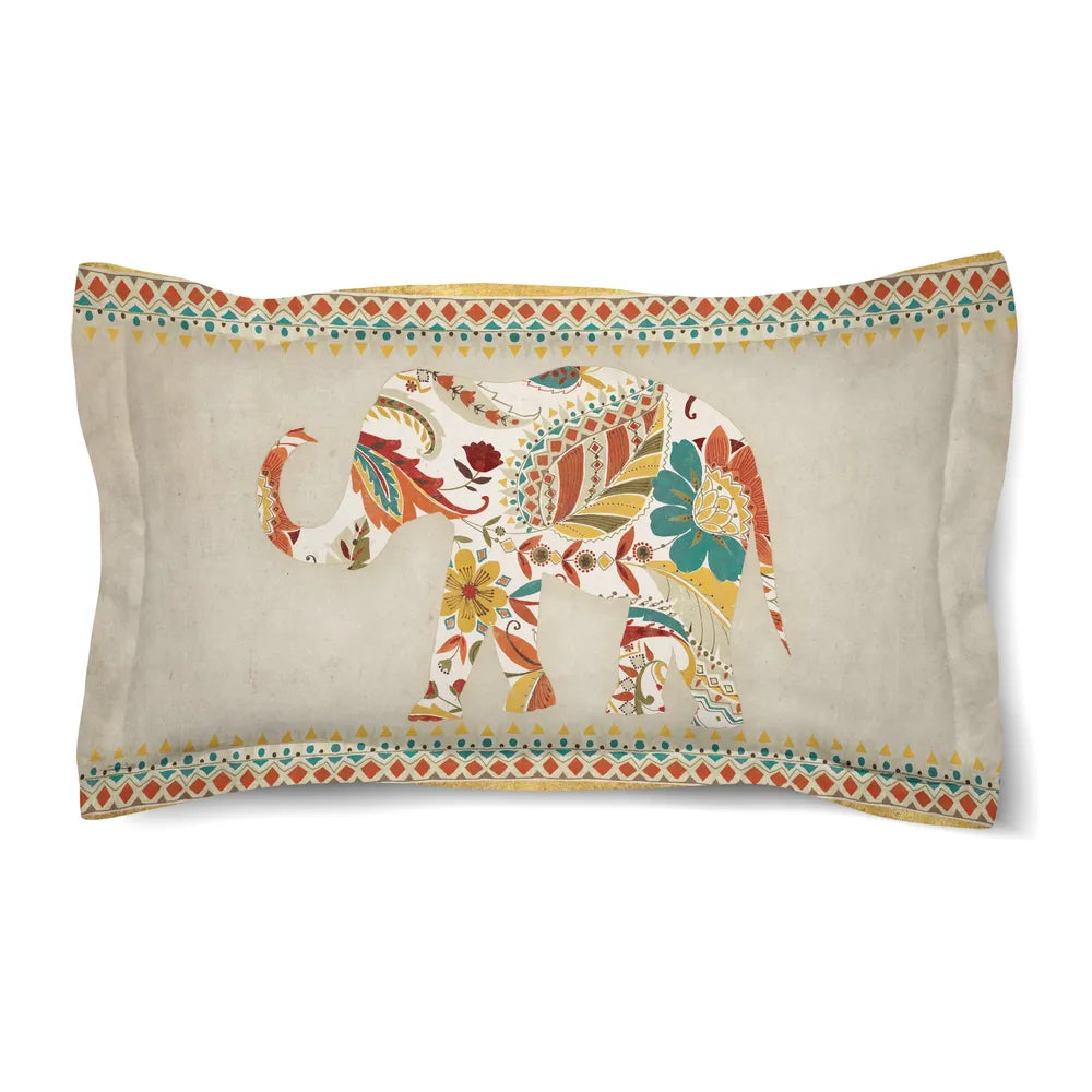 Ornate Elephant Duvet Sham