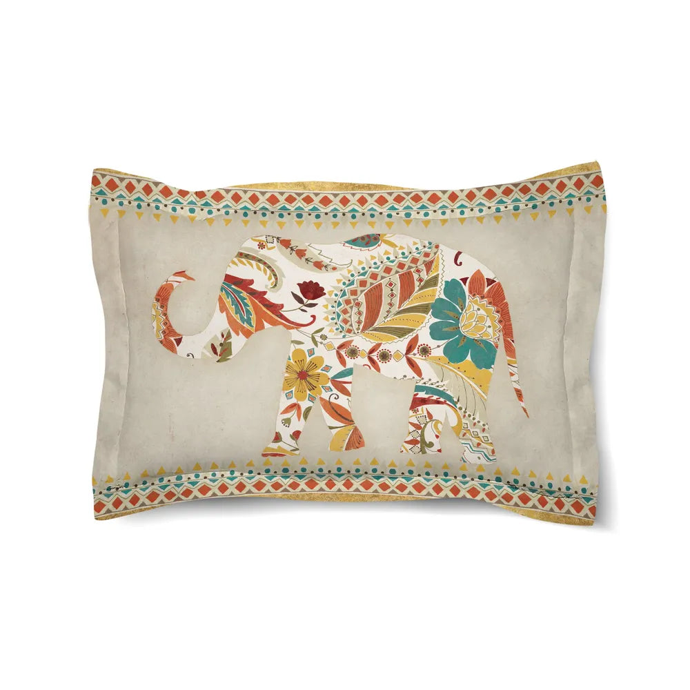 Ornate Elephant Duvet Sham