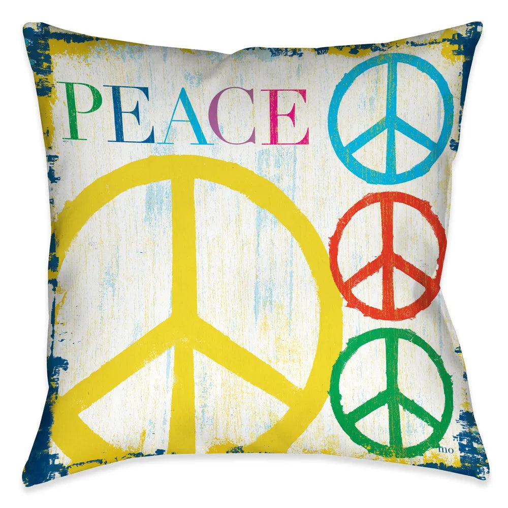 Peace clearance throw pillow