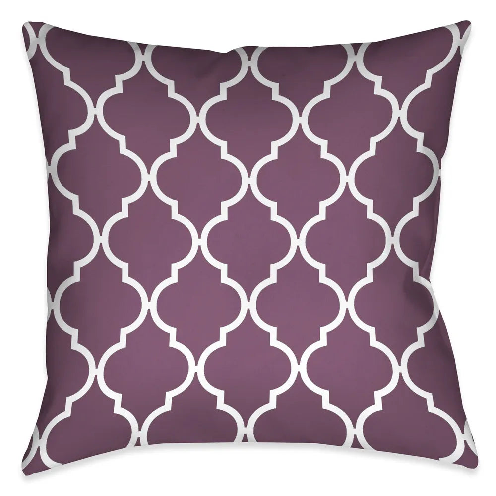Perfect Petals I Lavender Indoor Decorative Pillow