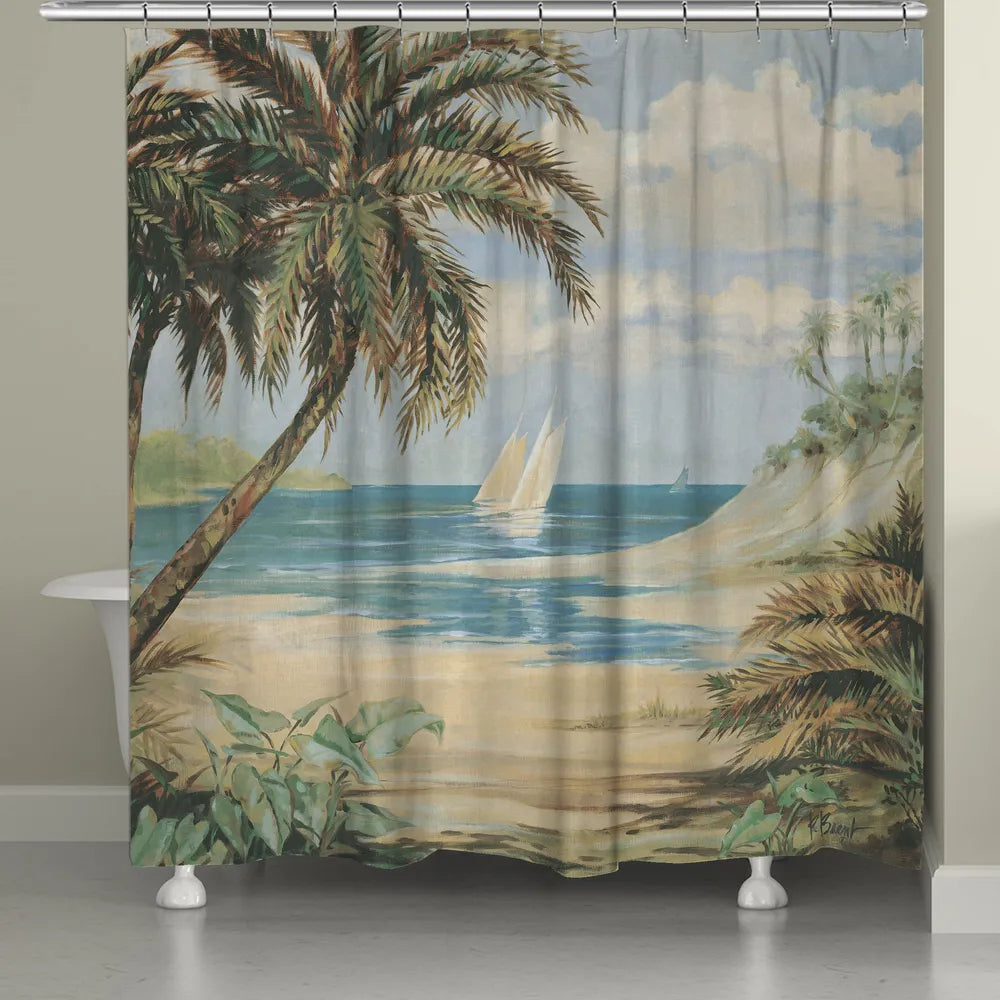 Palm Bay Shower Curtain 