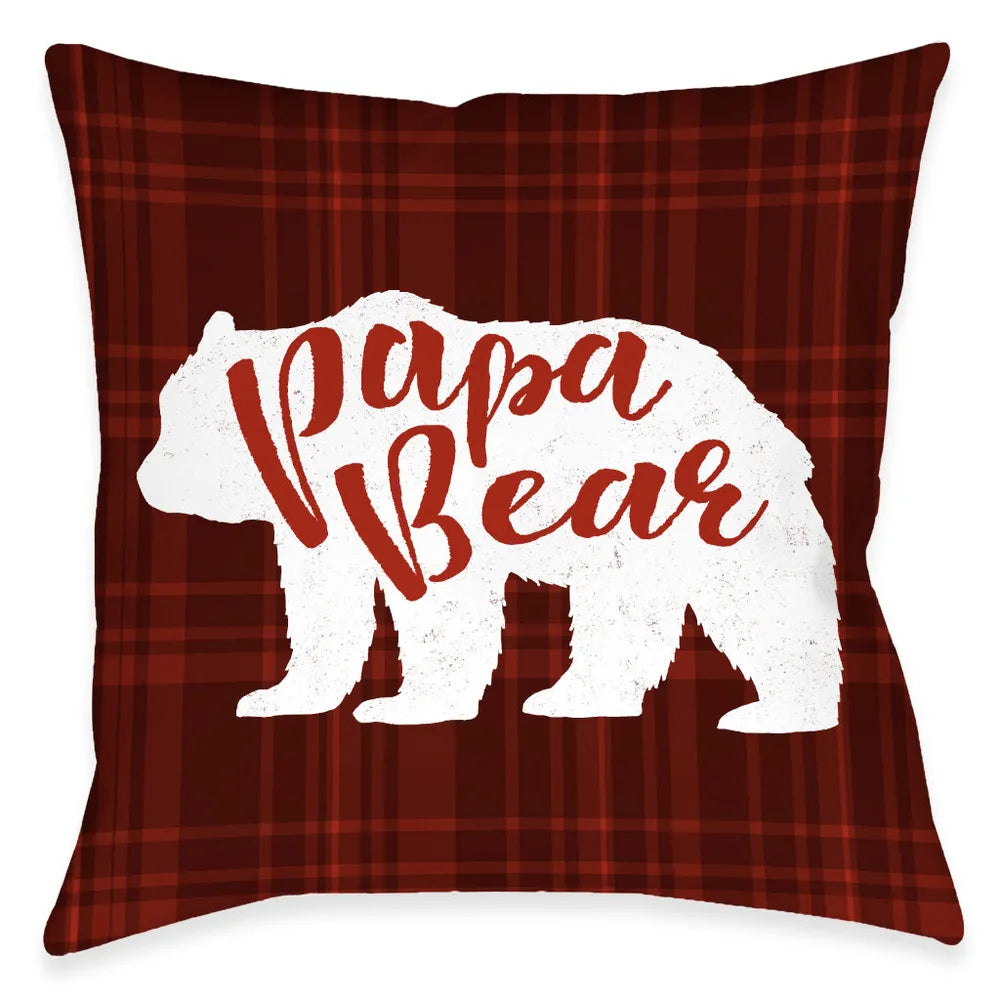 Papa Bear Indoor Decorative Pillow