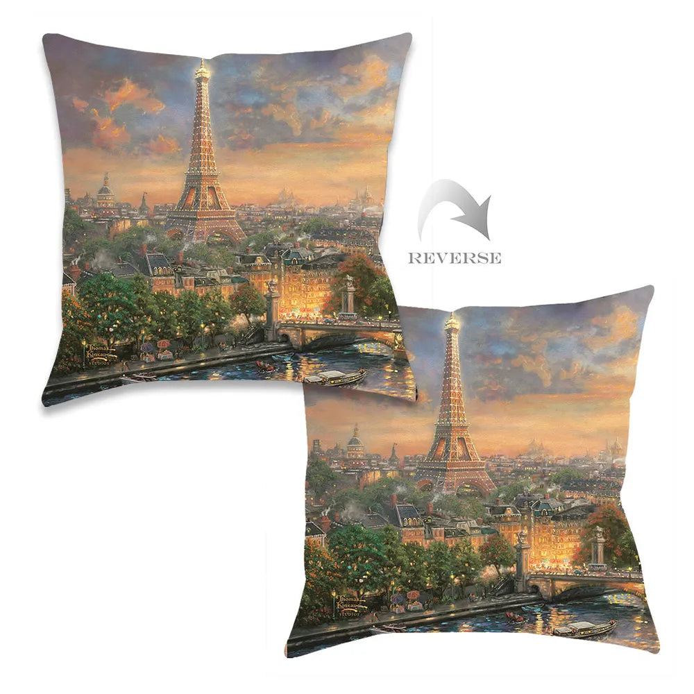 Paris, City of Love Indoor Decorative Pillow
