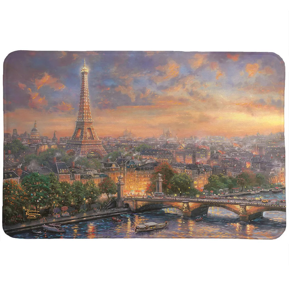 Thomas Kinkade Paris, City of Love Memory Foam Rug