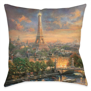 Paris, City of Love Indoor Decorative Pillow