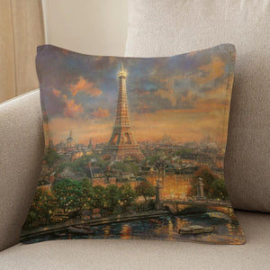 Thomas Kinkade Paris, City of Love Indoor Decorative Pillow