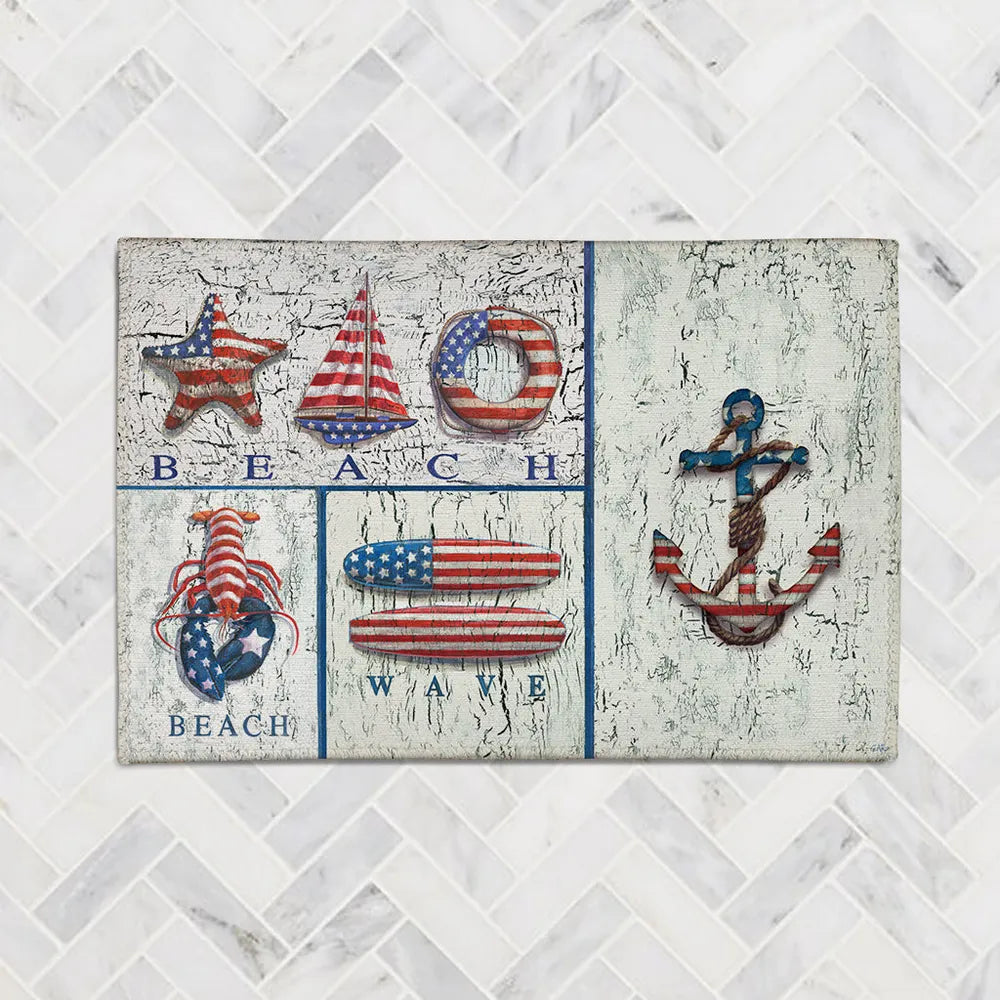 Patriot Coastal Mix Chenille Accent Rug