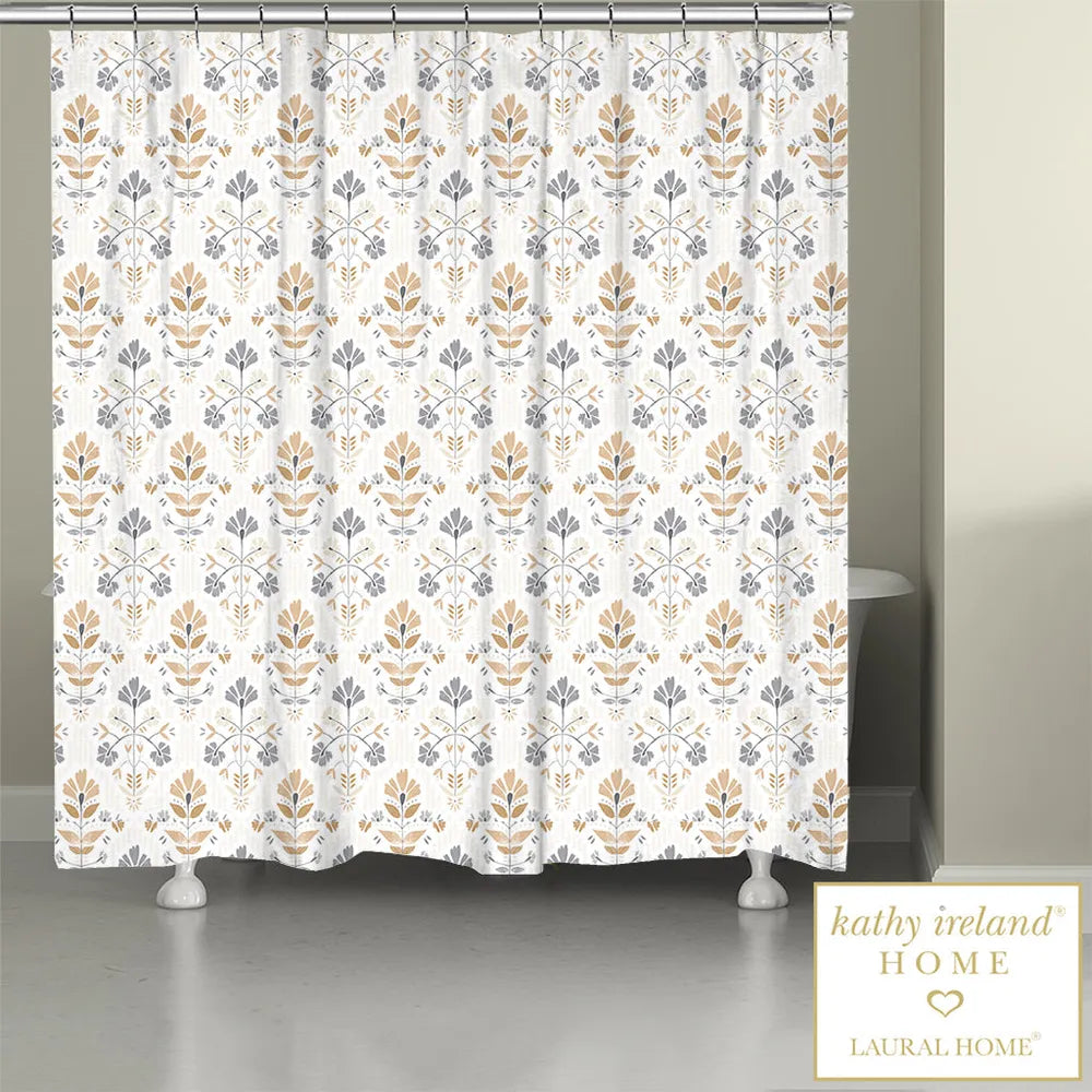 kathy ireland® HOME Peaceful Elegance Floral Shower Curtain