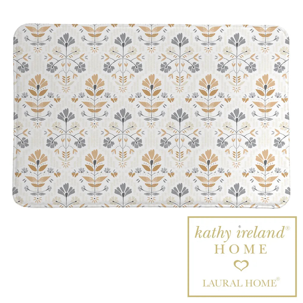kathy ireland® HOME Peaceful Elegance Floral Memory Foam Rug