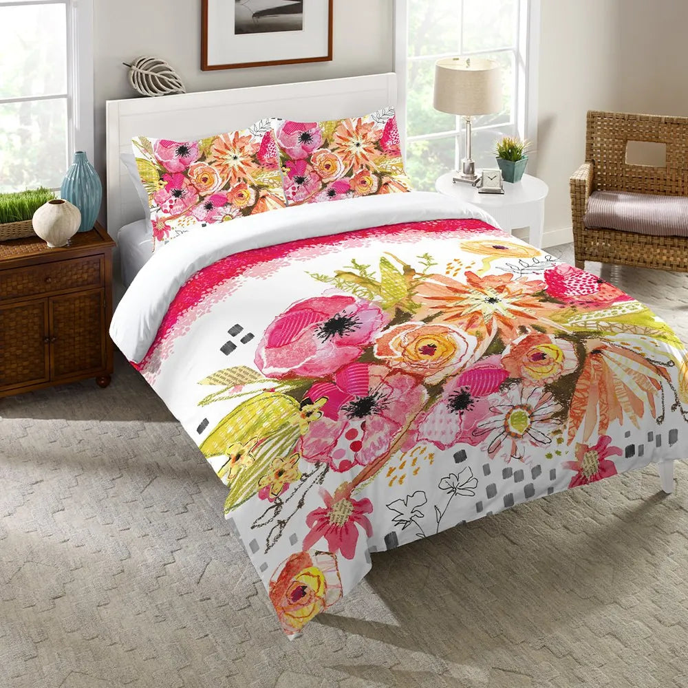 Peachy Blossoms Comforter