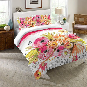 Peachy Blossoms Comforter