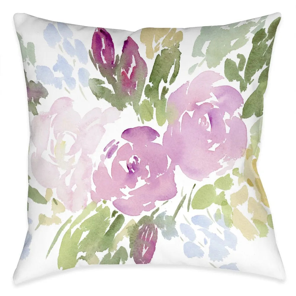 Penelope's Poppies Outdoor Decorative Pillow