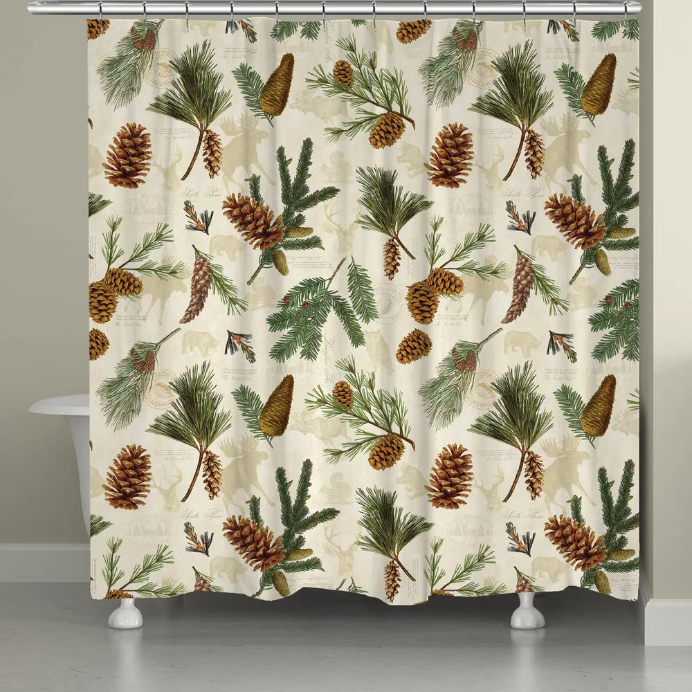 Pinecone Shower Curtain 