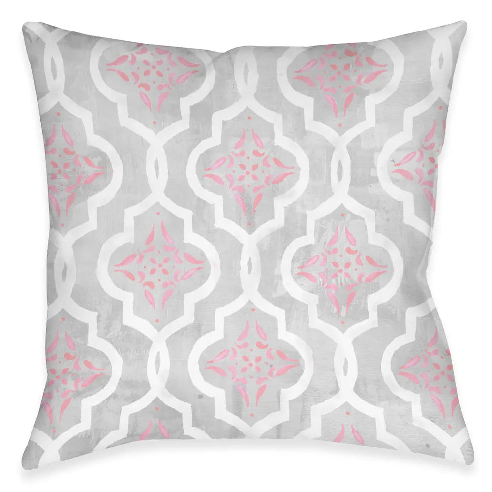 Pink Elegance Outdoor Decorative Pillow