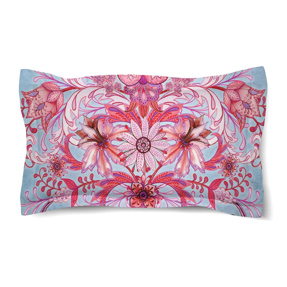Pink Kaleidoscope Comforter Sham