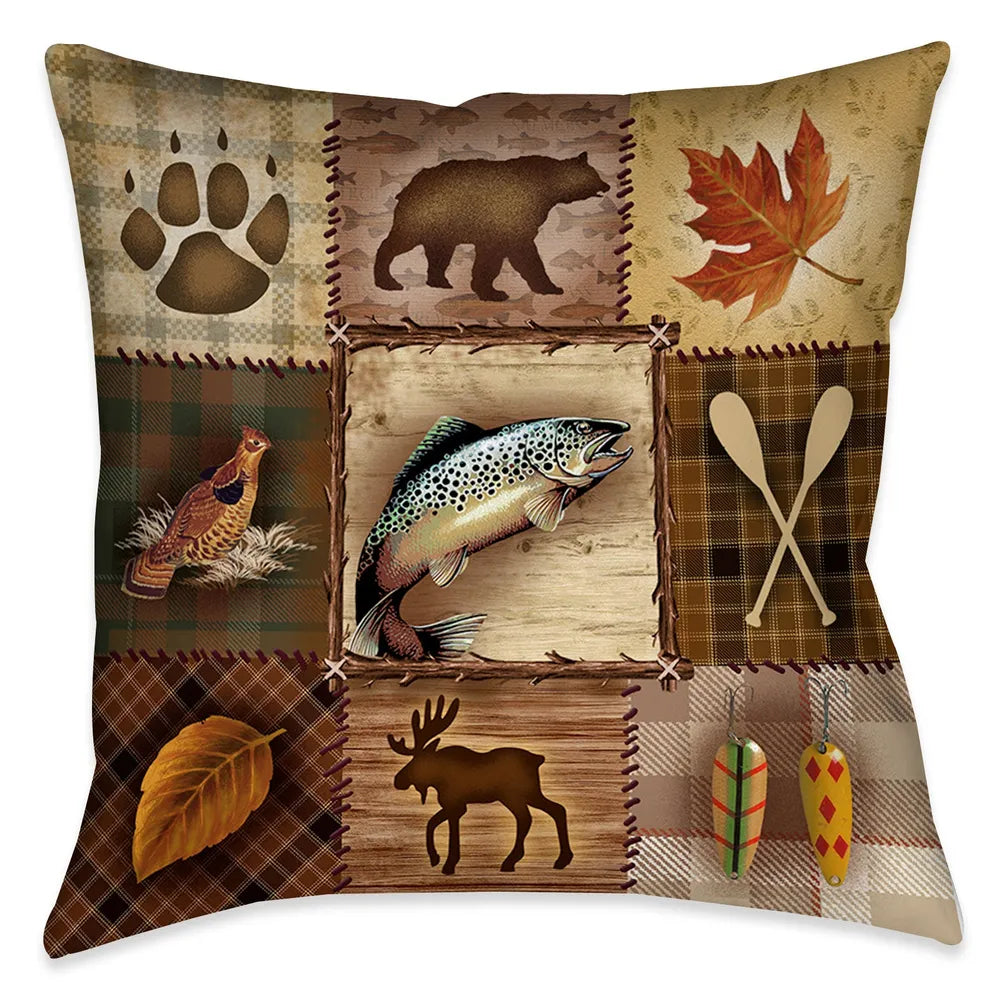Plaid Lodge Indoor Decorative Pillow