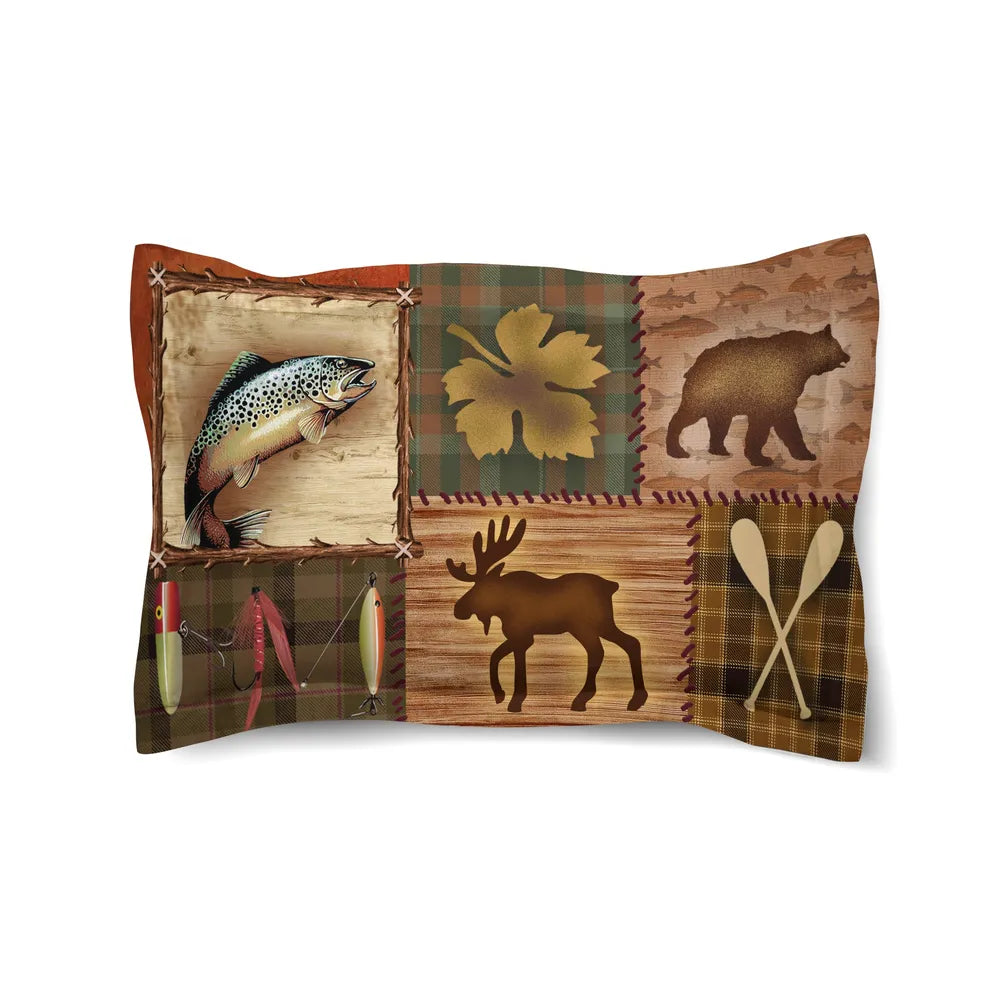 Plaid Lodge Duvet Sham