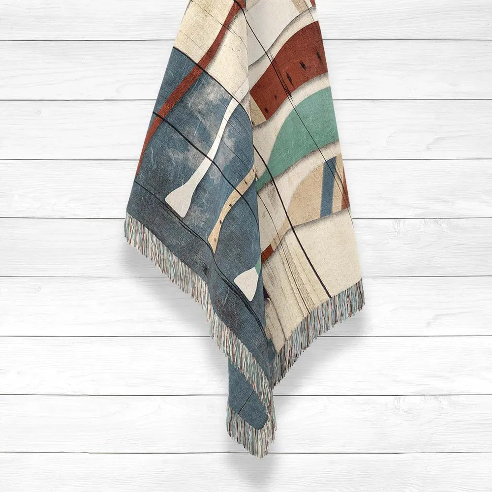Playful Oars Woven Throw