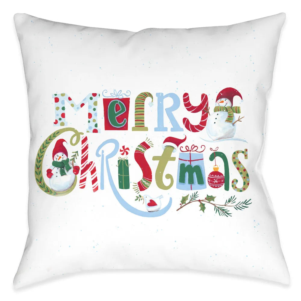 Playful Christmas Indoor Decorative Pillow
