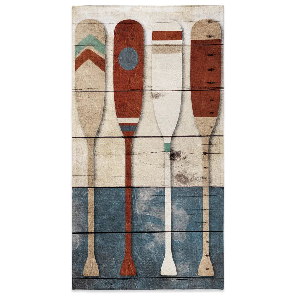 Playful Oars Beach Towel