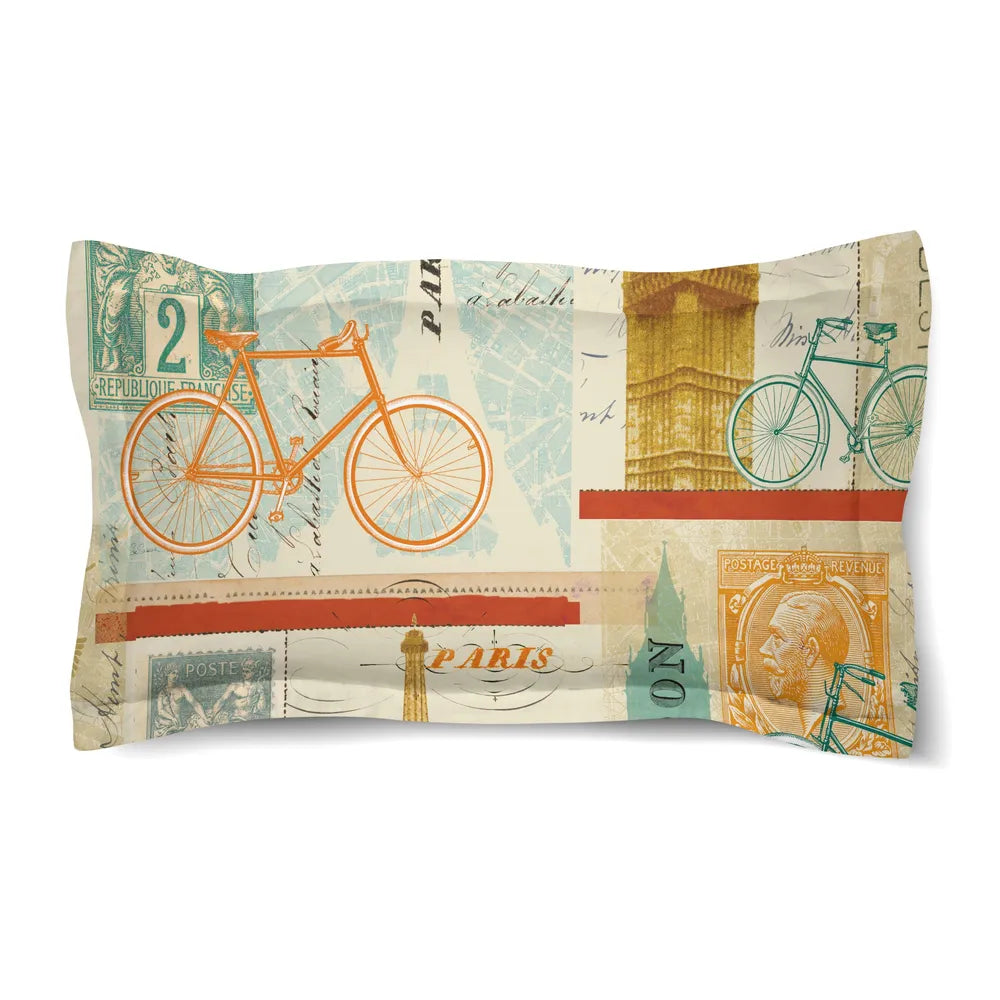 Postcard From Europe Duvet Sham