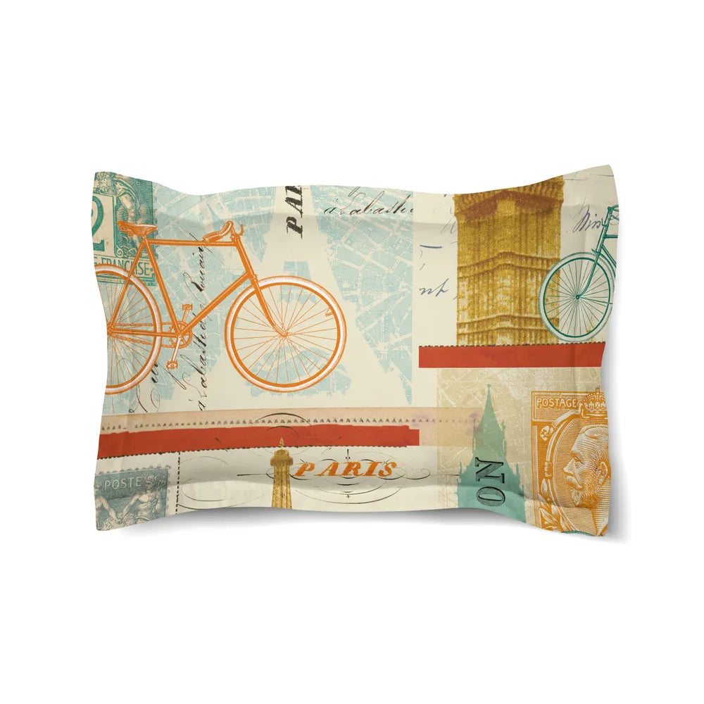 Postcard From Europe Duvet Sham