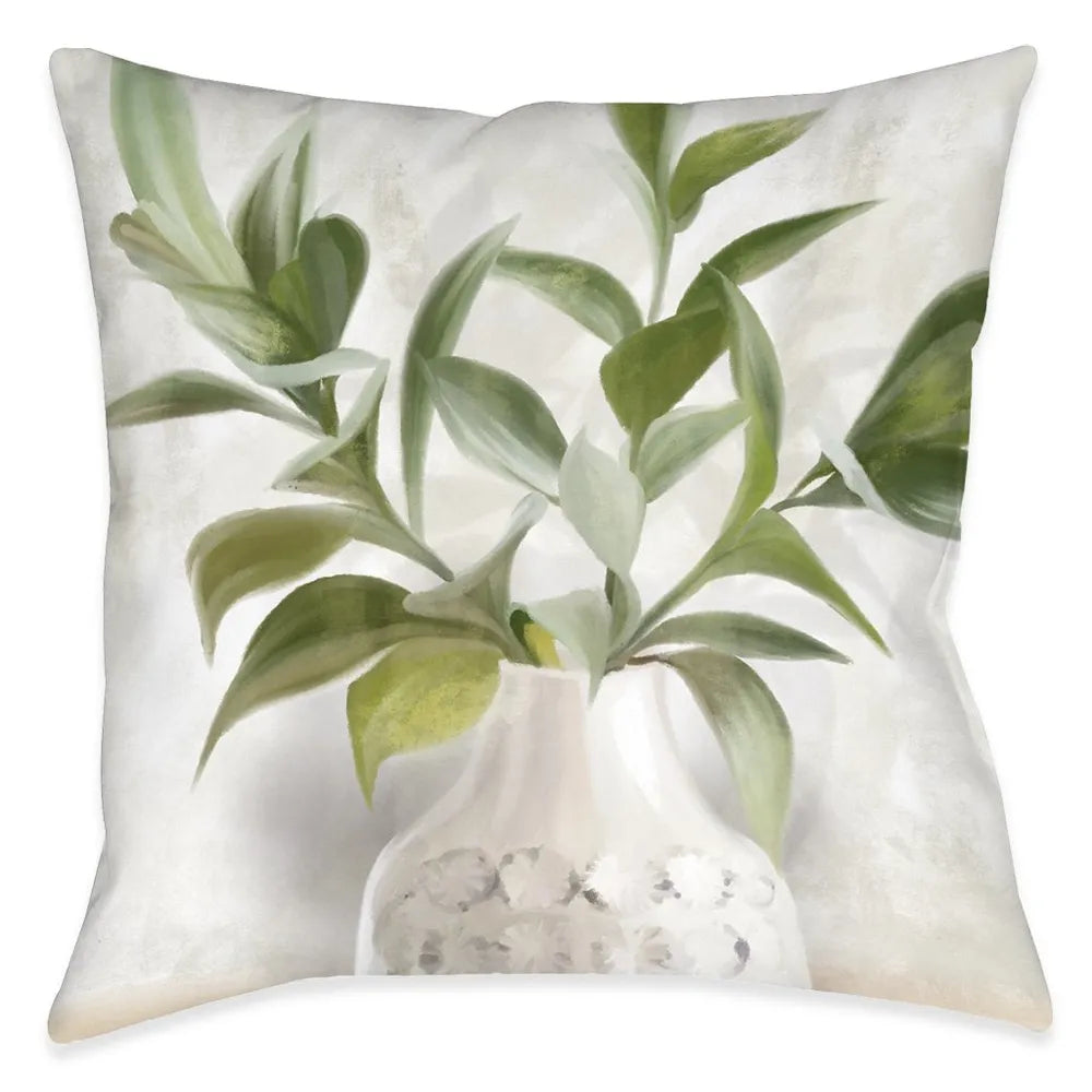 Potted Ferns Branches Indoor Decorative Pillow