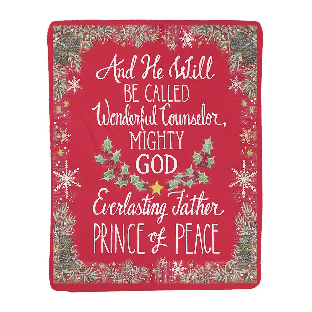 Prince of Peace Sherpa Throw Blanket 