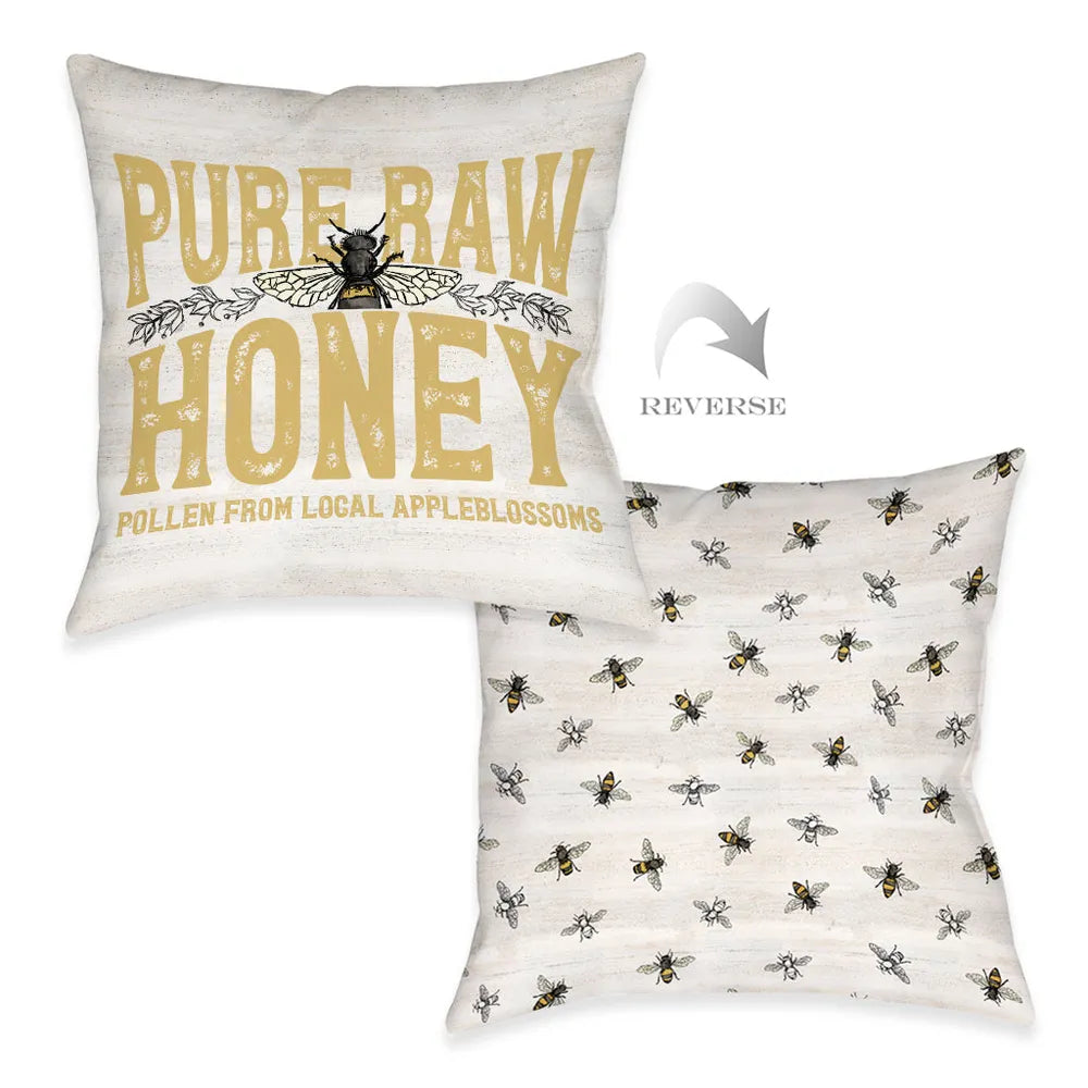 Pure Raw Honey Outdoor Decorative Pillow