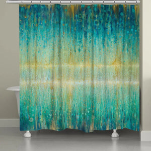 Rain Abstract Shower Curtain 