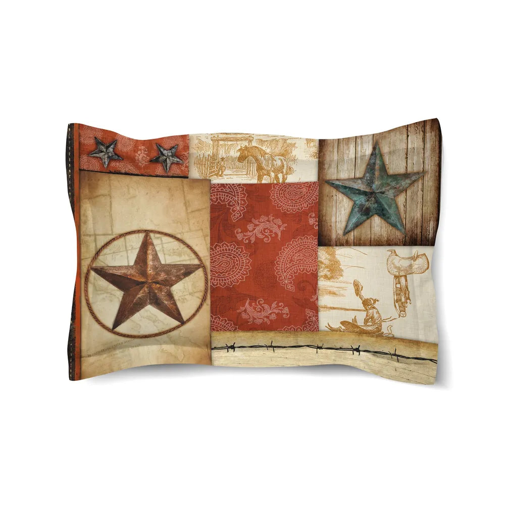 Rodeo Patch Comforter Sham
