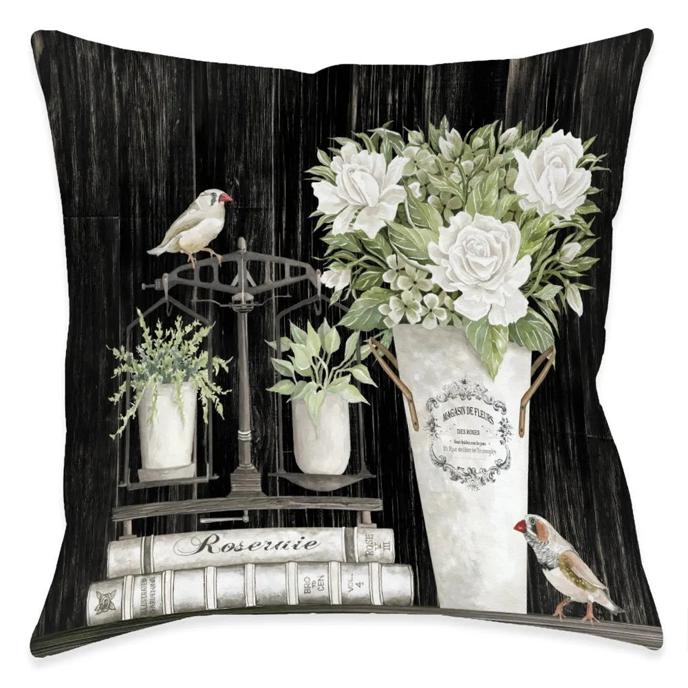 Roseraie Outdoor Decorative Pillow