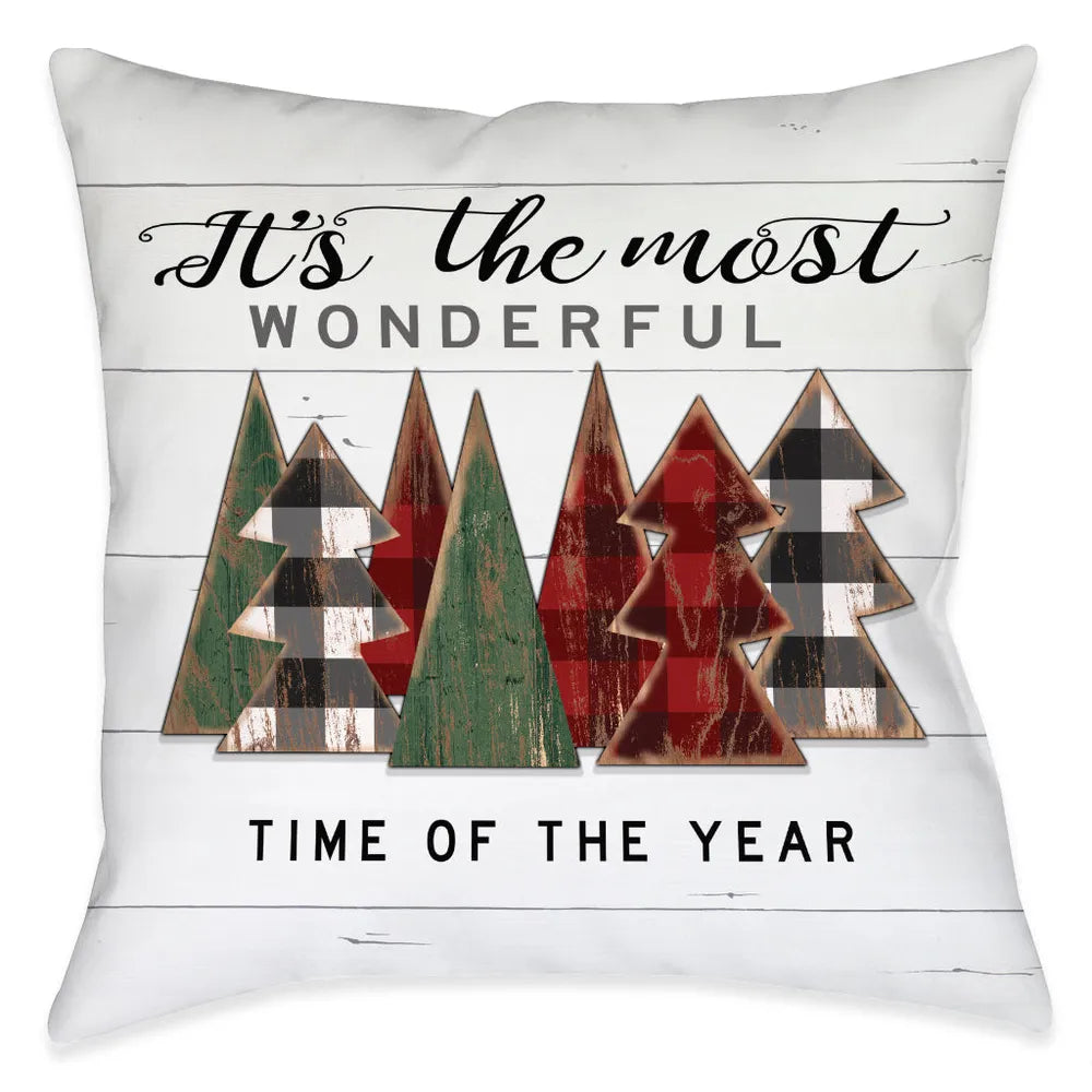 Rustic Christmas Indoor Decorative Pillow
