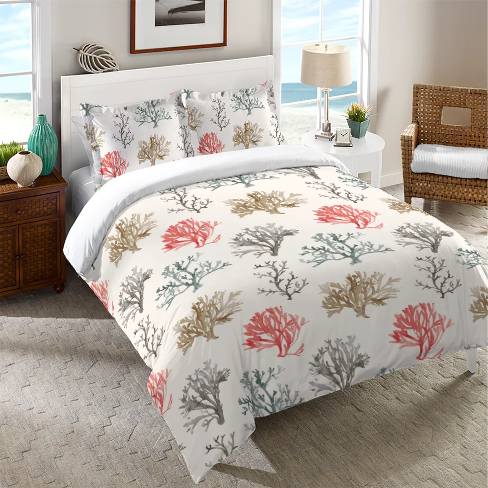 Sandy Coral Duvet Cover 