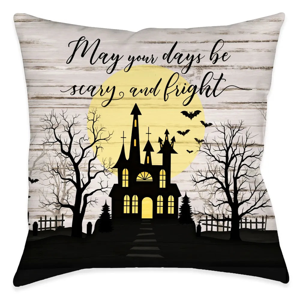 Scary and Bright Indoor Decorative Pillow