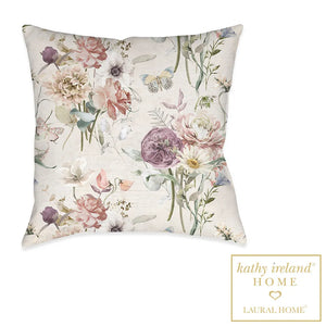 kathy ireland® HOME Scattered Wildflower Outdoor Decorative Pillow