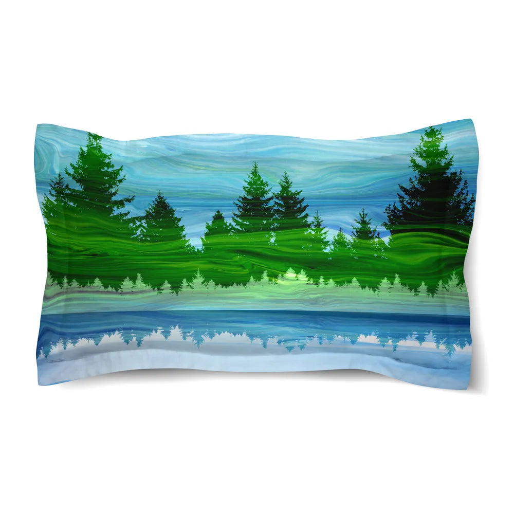 Scenic Forest Comforter Sham