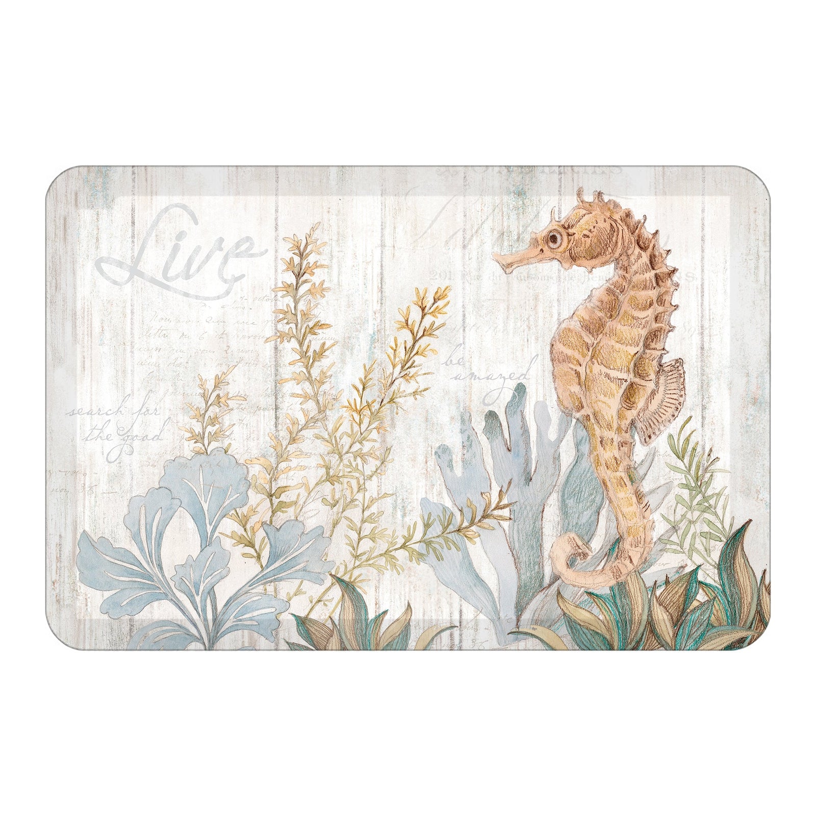Seahorse Seaweed Anti-Fatigue Kitchen Mat