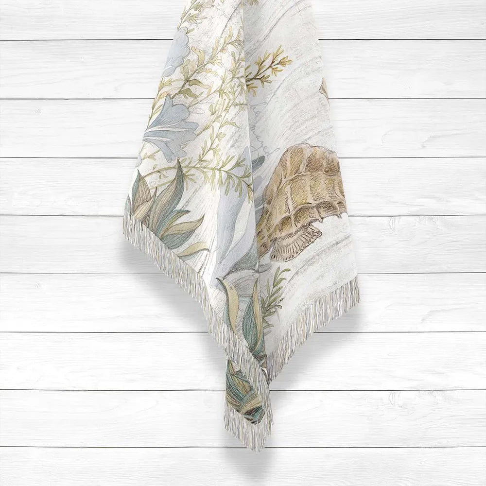 Seahorse Seaweed Woven Throw