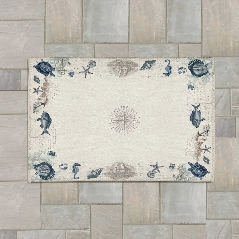 Seaside Postcard Outdoor Area Rug