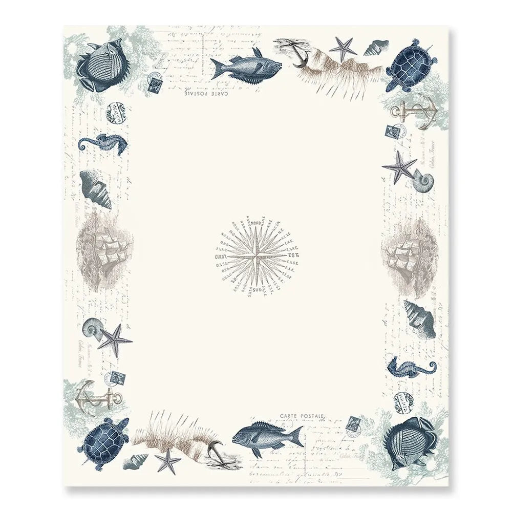Seaside Postcard Tablecloth