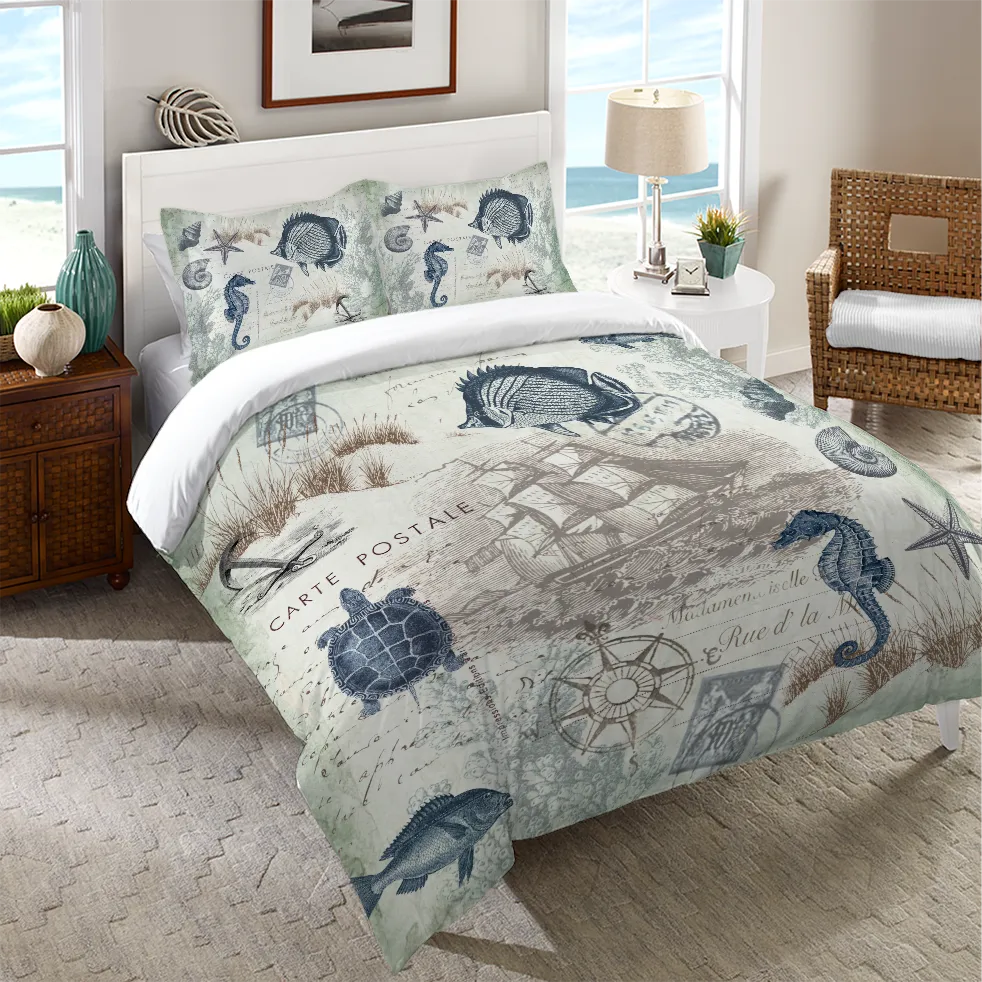 Seaside Postcard Duvet Cover 