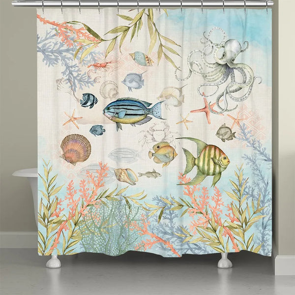 Shoreline Shower Curtain - Laural Home