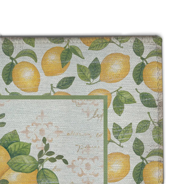 Sicilian Lemon Femminello Chenille Accent Rug - Laural Home
