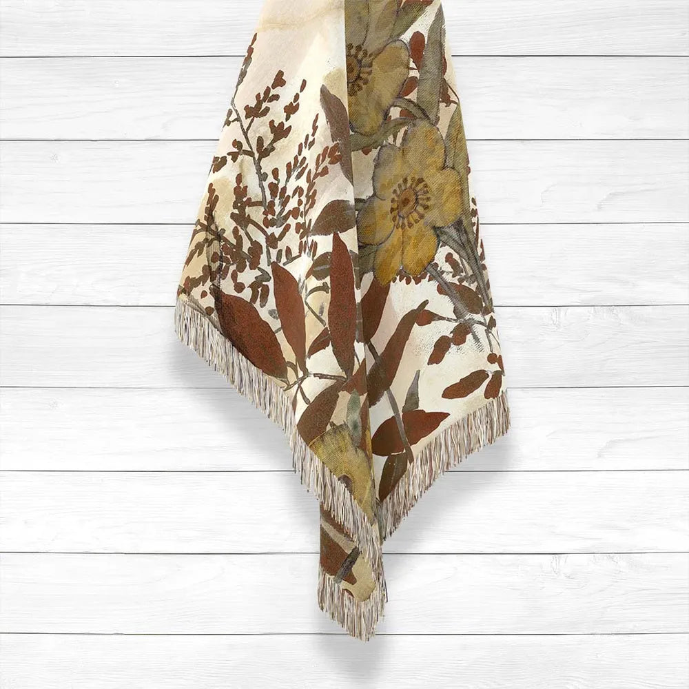 Sienna Earthy Woven Throw Blanket