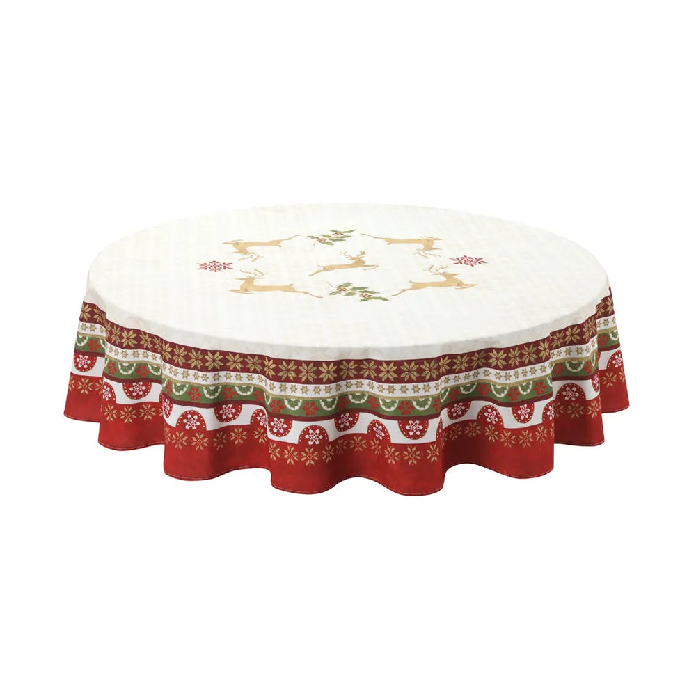 Simply Christmas Round Tablecloth